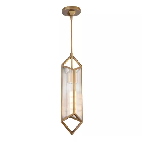 Lampa wisząca Cairo - 1 źródło światła - Vintage mosiądz