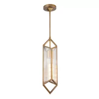 Lampa wisząca Cairo - 1 źródło światła - Vintage mosiądz