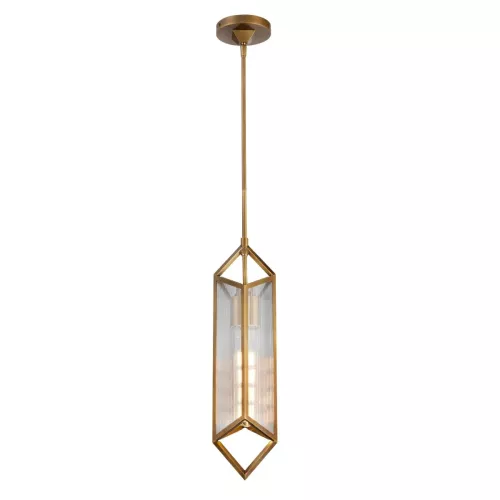 Lampa wisząca Cairo - 1 źródło światła - Vintage mosiądz