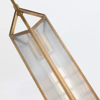 Lampa wisząca Cairo - 1 źródło światła - Vintage mosiądz