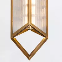 Lampa wisząca Cairo - 1 źródło światła - Vintage mosiądz