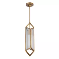 Lampa wisząca Cairo - 1 źródło światła - Vintage mosiądz