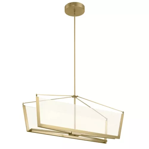 Lampa wyspowa LED Calters - Szampańskie złoto