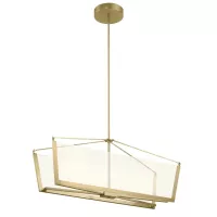 Lampa wyspowa LED Calters - Szampańskie złoto