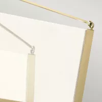 Lampa wyspowa LED Calters - Szampańskie złoto