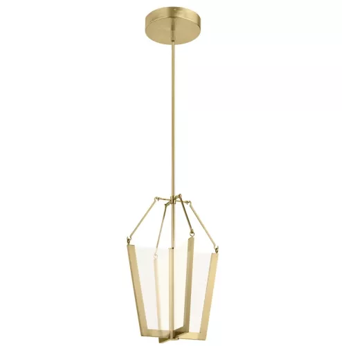 Średnia lampa wisząca LED Calters - Szampańskie złoto