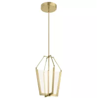 Średnia lampa wisząca LED Calters - Szampańskie złoto
