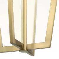 Średnia lampa wisząca LED Calters - Szampańskie złoto