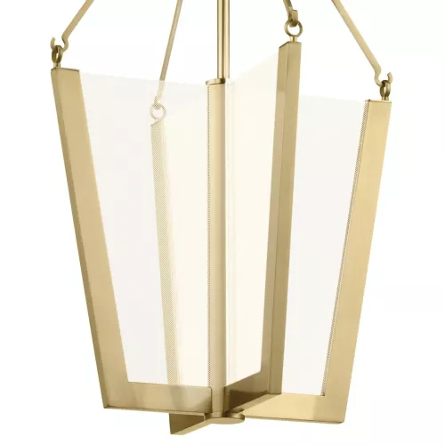 Średnia lampa wisząca LED Calters - Szampańskie złoto