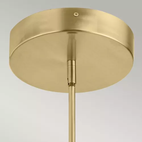 Średnia lampa wisząca LED Calters - Szampańskie złoto