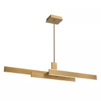 Lampa wyspowa Cameno - Szczotkowane złoto