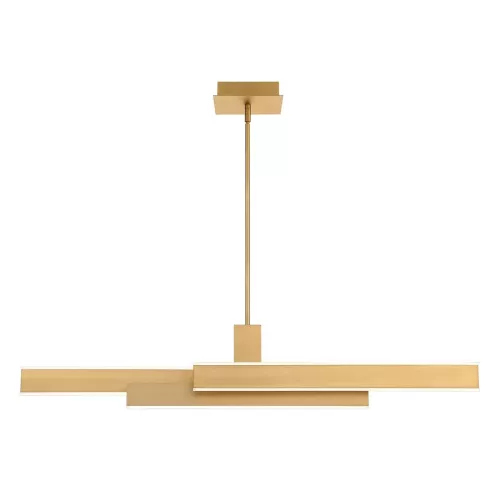 Lampa wyspowa Cameno - Szczotkowane złoto