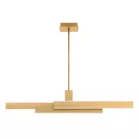 Lampa wyspowa Cameno - Szczotkowane złoto