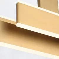 Lampa wyspowa Cameno - Szczotkowane złoto