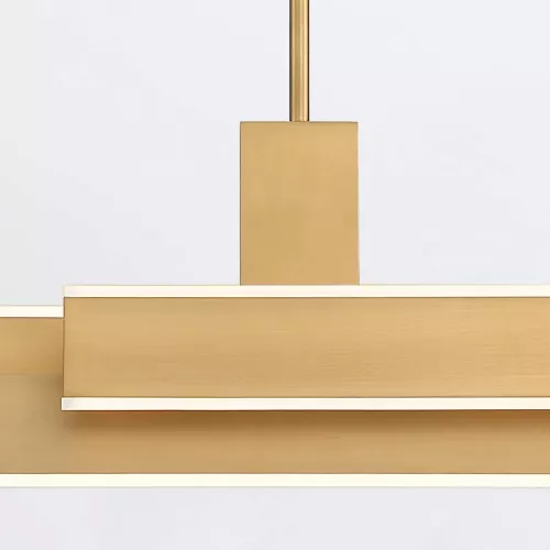 Lampa wyspowa Cameno - Szczotkowane złoto