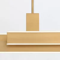 Lampa wyspowa Cameno - Szczotkowane złoto
