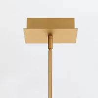 Lampa wyspowa Cameno - Szczotkowane złoto