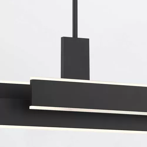 Lampa wyspowa Cameno - Matowa czerń