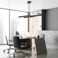 Lampa wyspowa Cameno - Matowa czerń