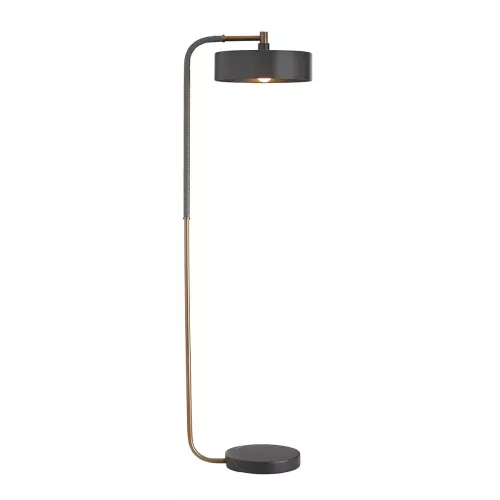 Lampa podłogowa Aaron - 1 źródło światła - Czarny