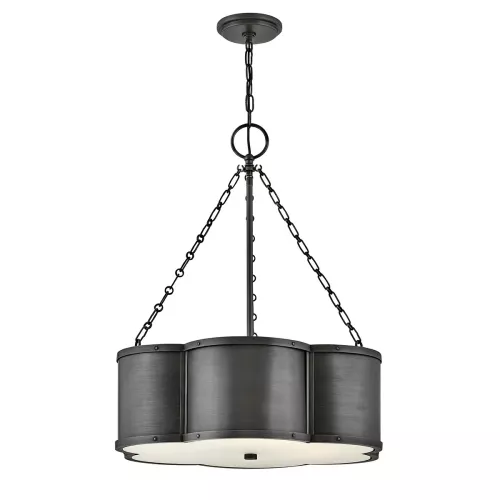 Lampa wisząca Chance - 3 źródła światła - Przyciemniany mosiądz