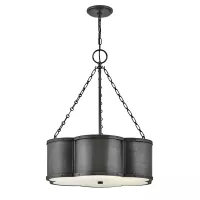 Lampa wisząca Chance - 3 źródła światła - Przyciemniany mosiądz