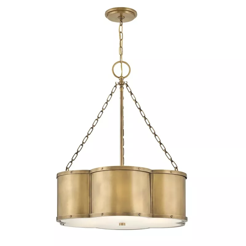 Lampa wisząca Chance - 3 źródła światła - Klasyczny mosiądz