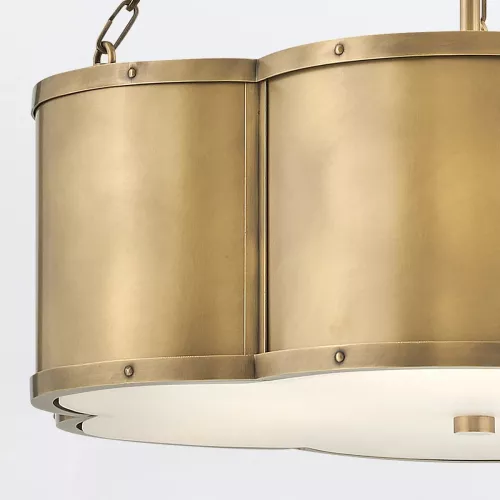Lampa wisząca Chance - 3 źródła światła - Klasyczny mosiądz