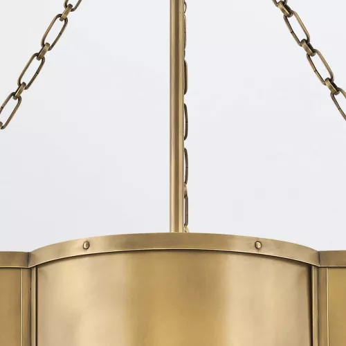 Lampa wisząca Chance - 3 źródła światła - Klasyczny mosiądz