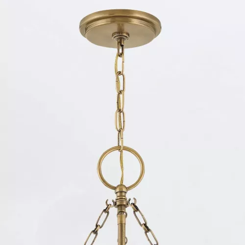 Lampa wisząca Chance - 3 źródła światła - Klasyczny mosiądz