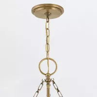 Lampa wisząca Chance - 3 źródła światła - Klasyczny mosiądz