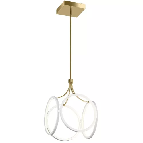 Lampa wisząca LED Ciri - Biały, szampańskie złoto