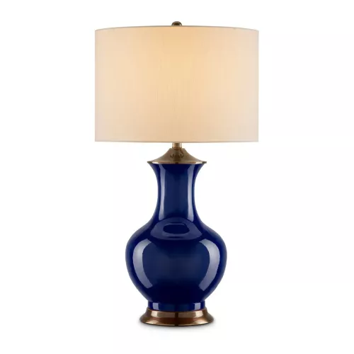 Lampa stołowa Lilou - 1 źródło światła - Niebieski