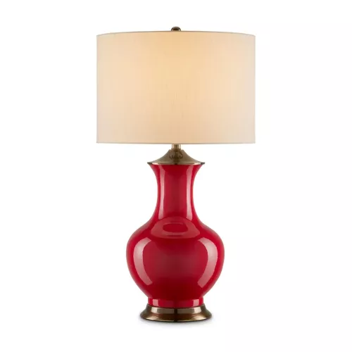 Lampa stołowa Lilou - 1 źródło światła - Czerwony
