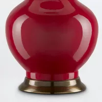 Lampa stołowa Lilou - 1 źródło światła - Czerwony