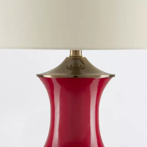 Lampa stołowa Lilou - 1 źródło światła - Czerwony