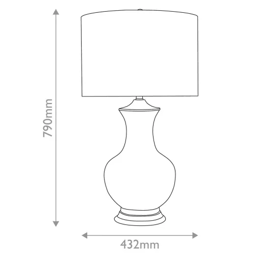 Lampa stołowa Lilou - 1 źródło światła - Czerwony