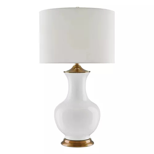 Lampa stołowa Lilou - 1 źródło światła - Biały