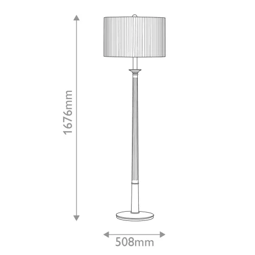 Lampa podłogowa Mitford - 1 źródło światła