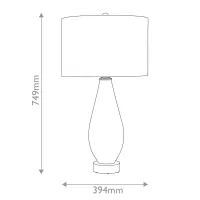 Lampa stołowa Optimist - 1 źródło światła - Jasnoniebieski