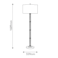 Lampa podłogowa Reed - 1 źródło światła