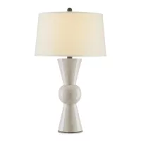 Lampa stołowa Upbeat - 1 źródło światła - Antyczna biel