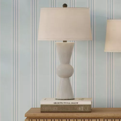 Lampa stołowa Upbeat - 1 źródło światła - Antyczna biel