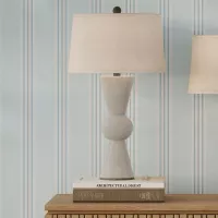 Lampa stołowa Upbeat - 1 źródło światła - Antyczna biel