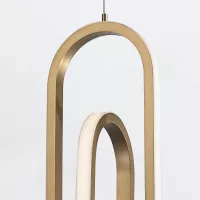Lampa wisząca Demark - Szczotkowane złoto