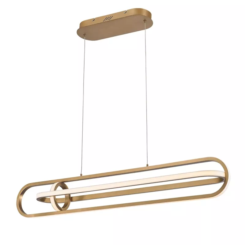 Lampa wyspowa Demark - Szczotkowane złoto