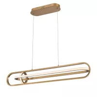 Lampa wyspowa Demark - Szczotkowane złoto