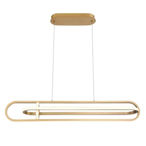 Lampa wyspowa Demark - Szczotkowane złoto