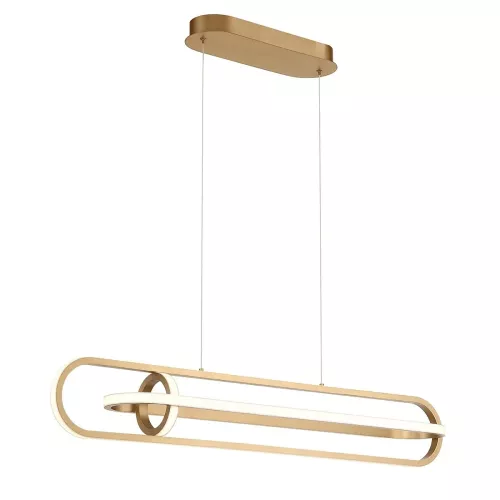 Lampa wyspowa Demark - Szczotkowane złoto