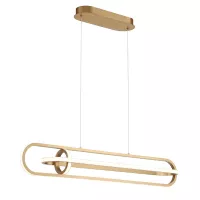 Lampa wyspowa Demark - Szczotkowane złoto